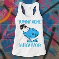 Tummy Ache Survivor Shirt Stomachache IBS Funny Women Women's Tank Top thumb 3