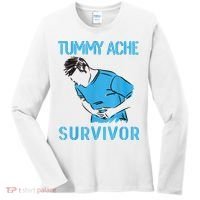 Tummy Ache Survivor Shirt Stomachache IBS Funny Women Women's Long Sleeve Shirt thumb 0