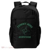 Tummy Ache Survivor Funny Rabbit Meme Bunny Lover Backpack thumb 0