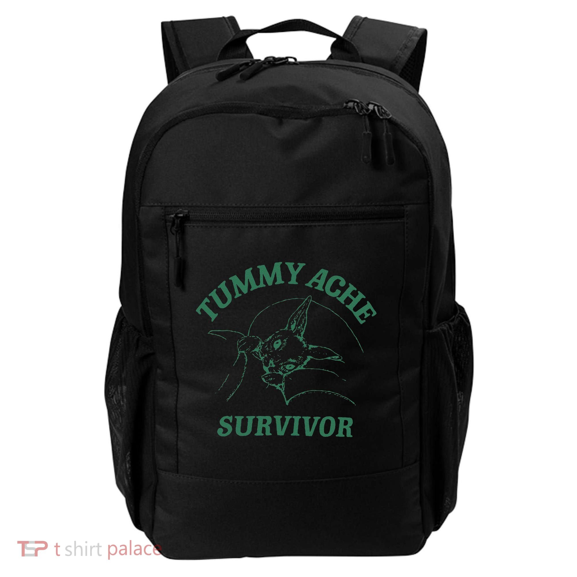 Tummy Ache Survivor Funny Rabbit Meme Bunny Lover Backpack