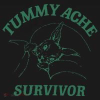 Tummy Ache Survivor Funny Rabbit Meme Bunny Lover Bucket Hat thumb 4