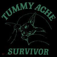 Tummy Ache Survivor Funny Rabbit Meme Bunny Lover Coaster thumb 2