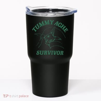 Tummy Ache Survivor Funny Rabbit Meme Bunny Lover Tumbler