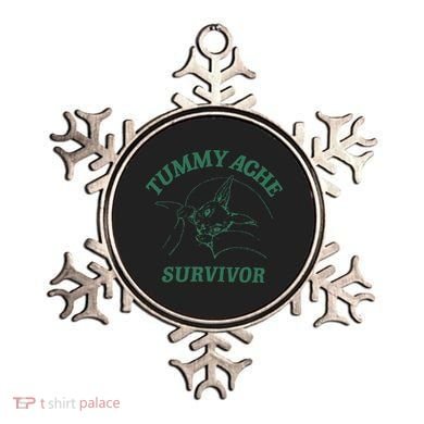 Tummy Ache Survivor Funny Rabbit Meme Bunny Lover Ornament