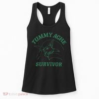 Tummy Ache Survivor Funny Rabbit Meme Bunny Lover Women's Tank Top thumb 0