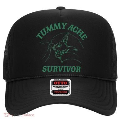 Tummy Ache Survivor Funny Rabbit Meme Bunny Lover Hat