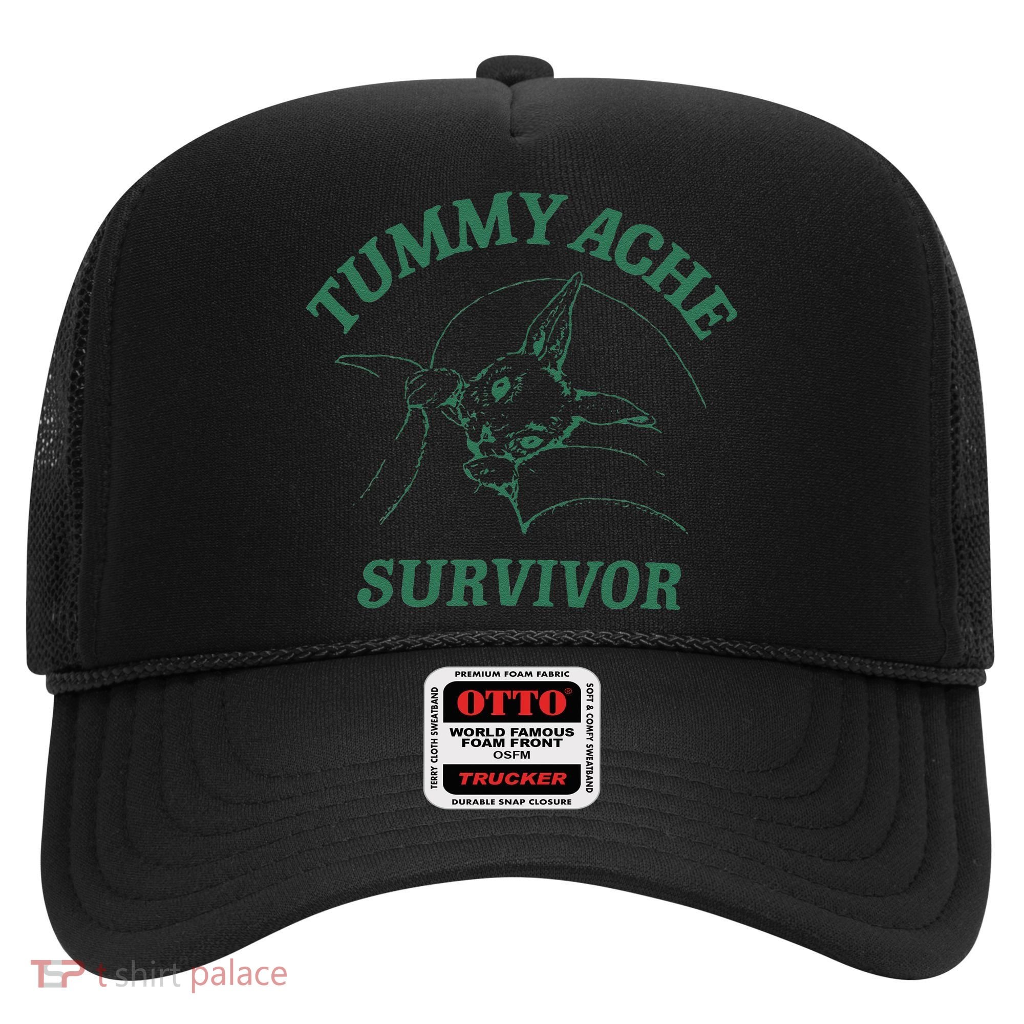 Tummy Ache Survivor Funny Rabbit Meme Bunny Lover Hat