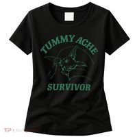 Tummy Ache Survivor Funny Rabbit Meme Bunny Lover Women's T-Shirt thumb 0