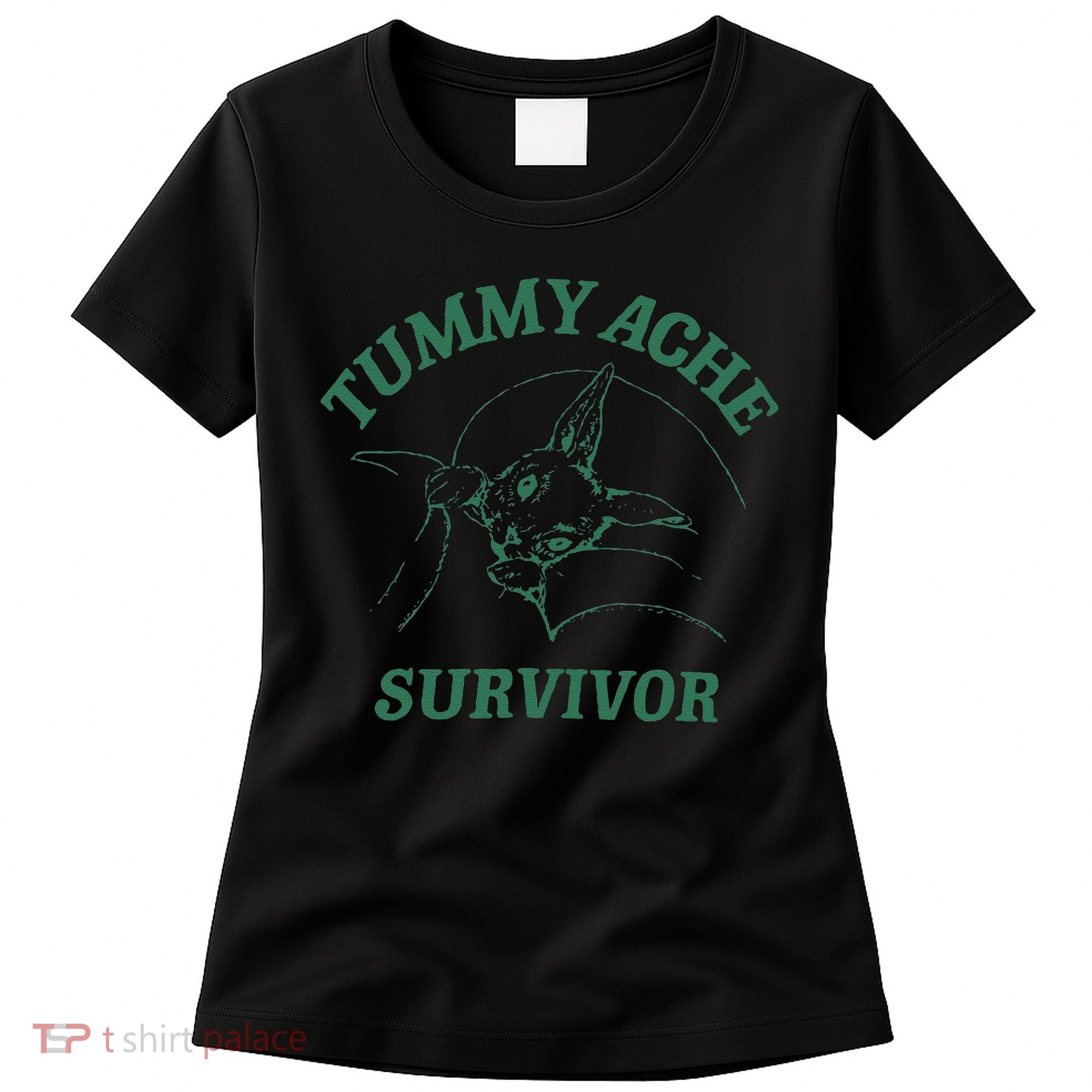 Tummy Ache Survivor Funny Rabbit Meme Bunny Lover Women's T-Shirt