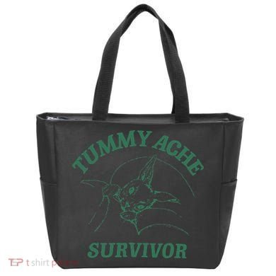 Tummy Ache Survivor Funny Rabbit Meme Bunny Lover Tote Bag