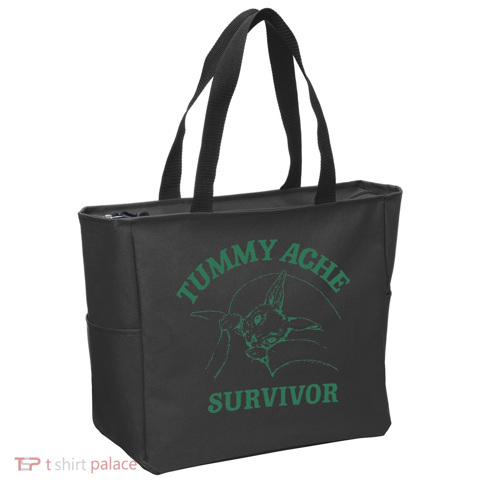 Tummy Ache Survivor Funny Rabbit Meme Bunny Lover Tote Bag