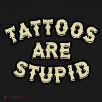 Tattoos Are Stupid USA-Made Doggie Bandana thumb 2
