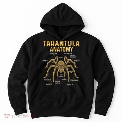 Tarantula Anatomy Spider Arthropod Arachnid Arachnophile Hoodie