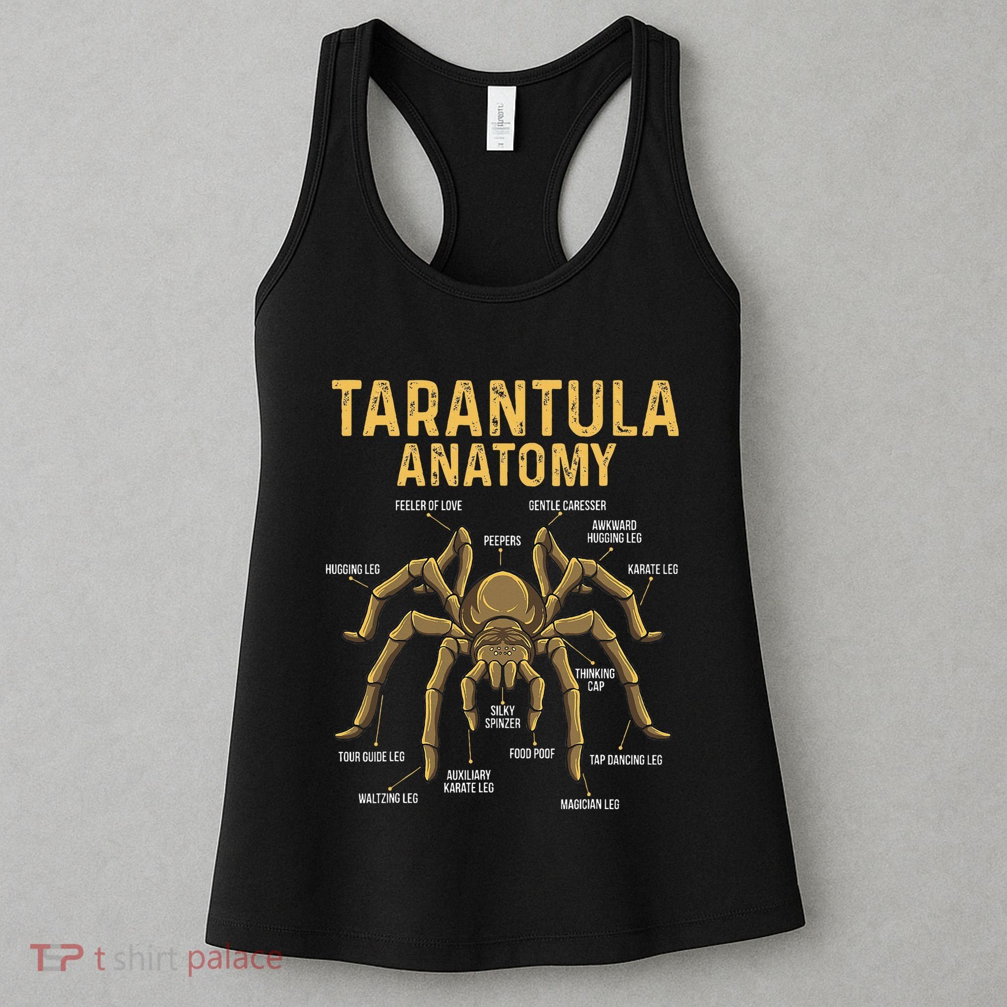 Tarantula Anatomy Spider Arthropod Arachnid Arachnophile Women's Tank Top