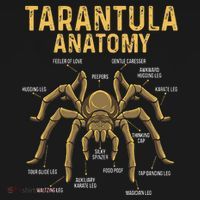 Tarantula Anatomy Spider Arthropod Arachnid Arachnophile Baby Bodysuit thumb 2