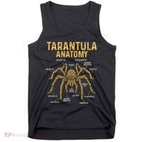 Tarantula Anatomy Spider Arthropod Arachnid Arachnophile Tank Top thumb 0