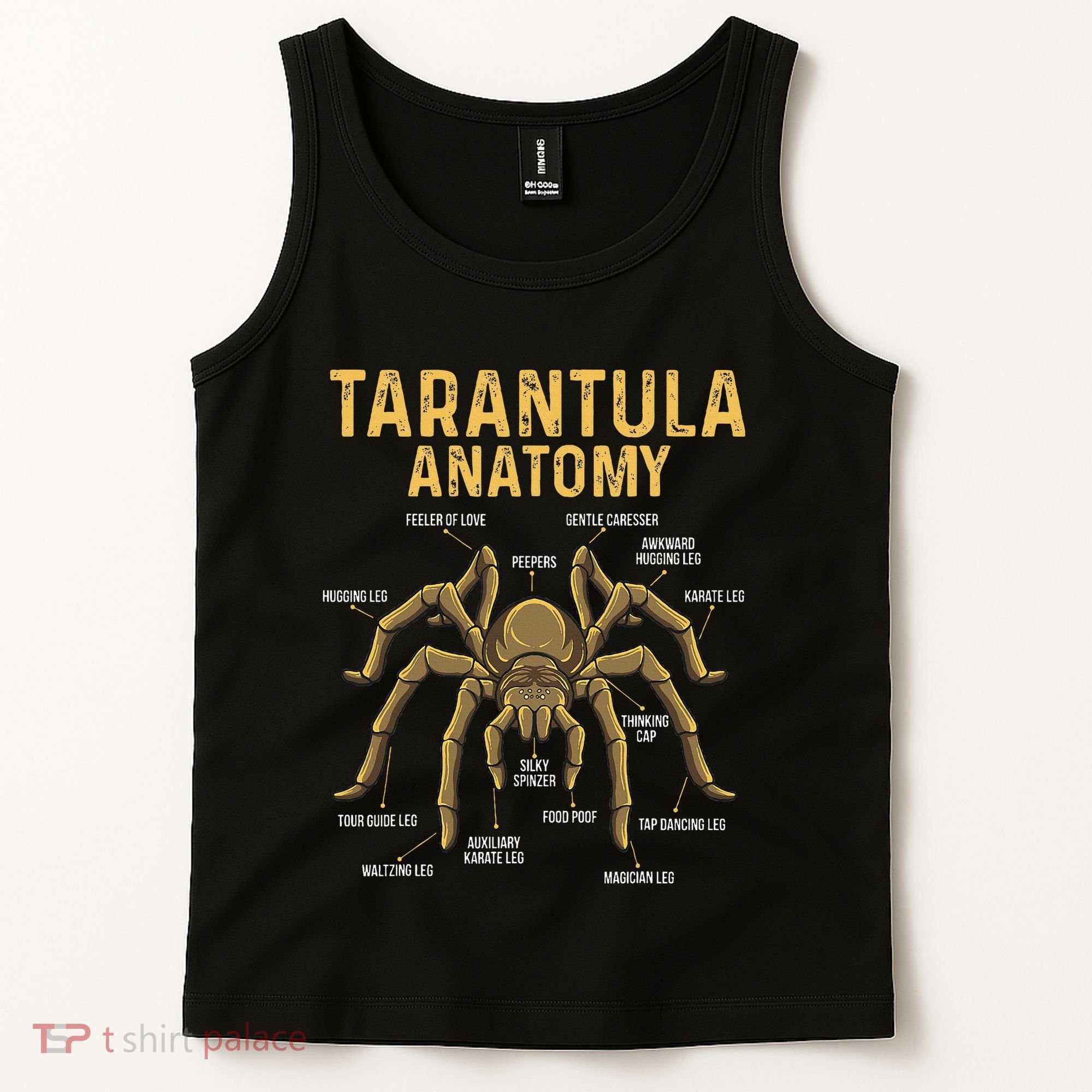 Tarantula Anatomy Spider Arthropod Arachnid Arachnophile Tank Top