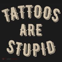 Tattoos Are Stupid Sarcastic Tattooed Backpack thumb 2