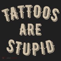 Tattoos Are Stupid Sarcastic Tattooed Beanie thumb 2