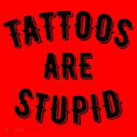 Tattoos Are Stupid Sarcastic Tattooed Santa Hat thumb 1