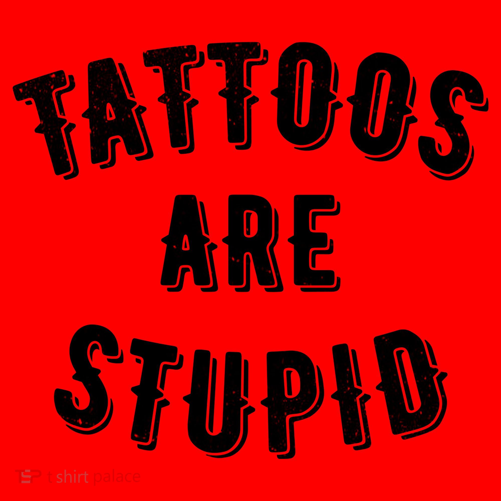 Tattoos Are Stupid Sarcastic Tattooed Santa Hat