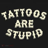 Tattoos Are Stupid Doggie Tank thumb 4