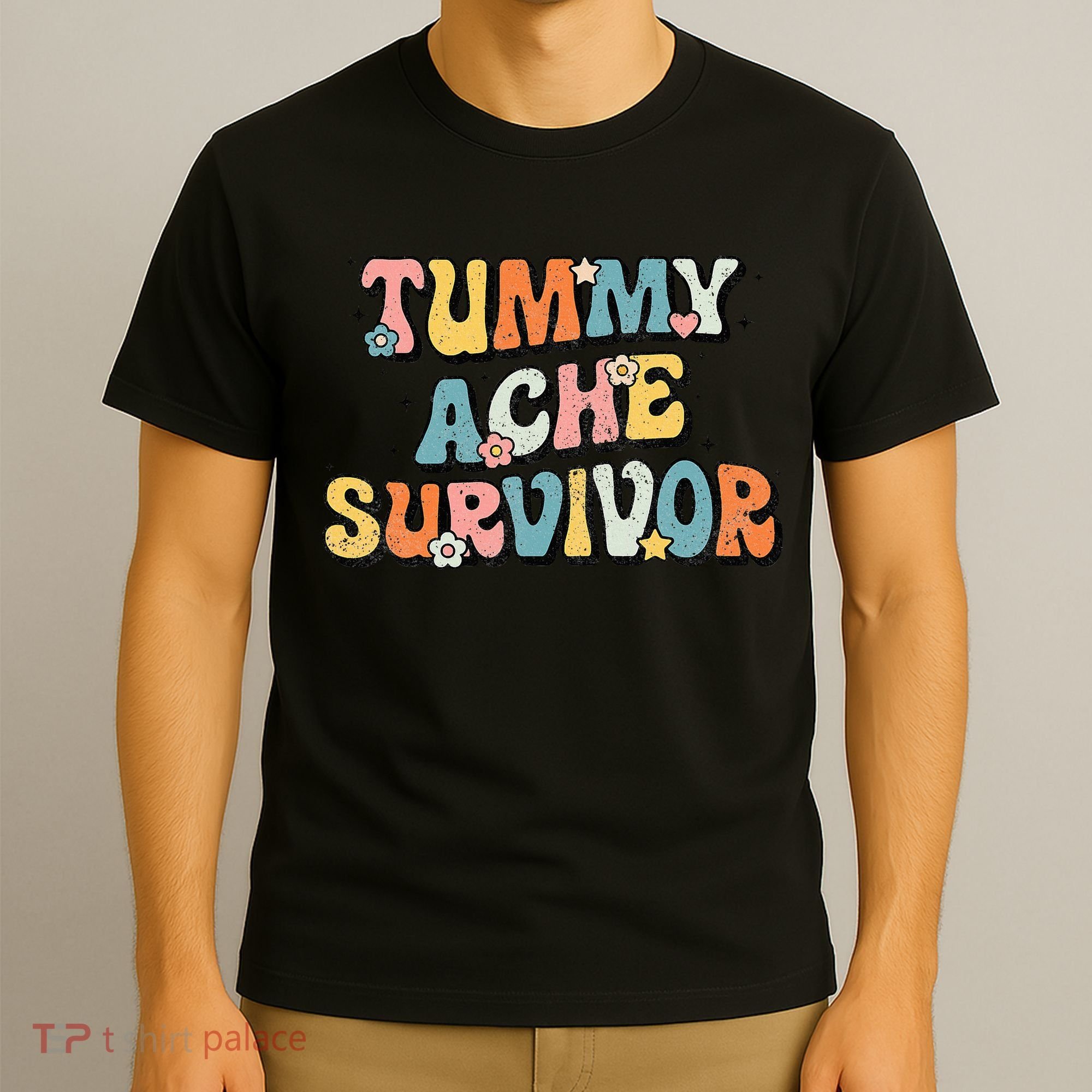 Tummy Ache Survivor Stomach Ache Vintage T-Shirt