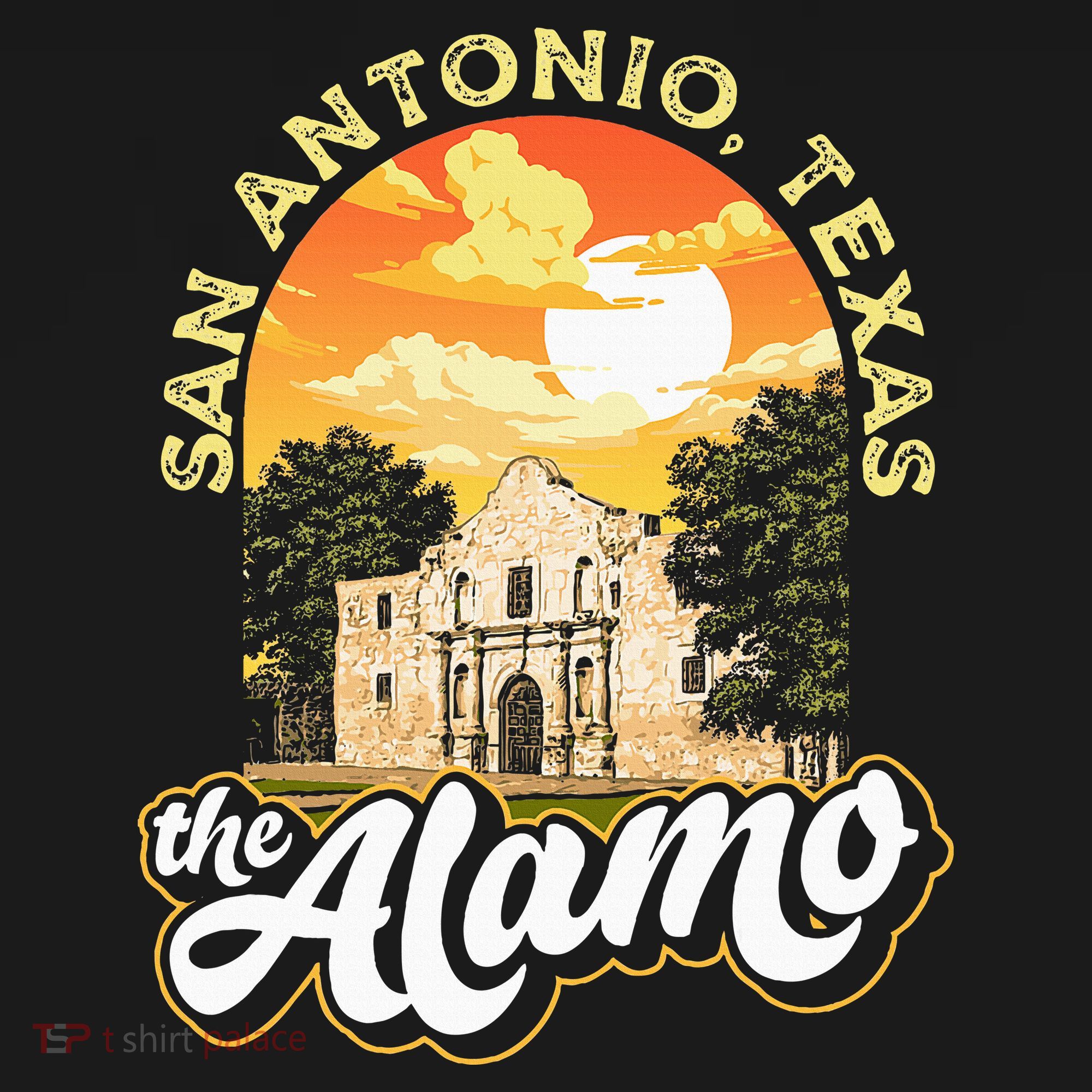 The Alamo San Antonio Texas Mission Vintage Retro Remember T-Shirt