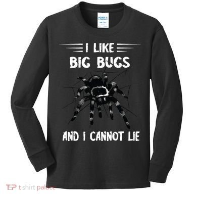 Tarantula Arthropod Spider Phobia Big Bugs Tarantula Spider Kids Long Sleeve Shirt