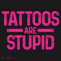 Tattoos Are Stupid Sarcastic Backpack thumb 2