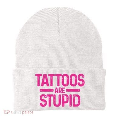 Tattoos Are Stupid Sarcastic Beanie