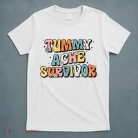 Tummy Ache Survivor Stomach Ache Vintage T-Shirt thumb 5