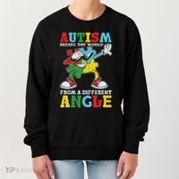 Teacher Autism Seeing The World From A Different Angle Women's Sweatshirt thumb 0