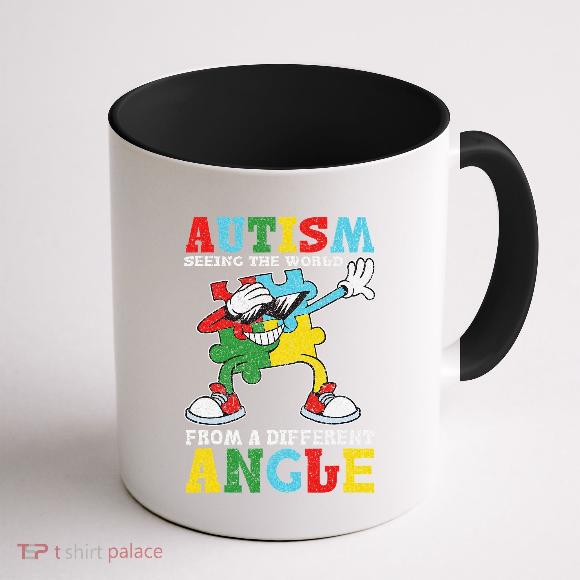 Teacher Autism Seeing The World From A Different Angle Coffee Mug