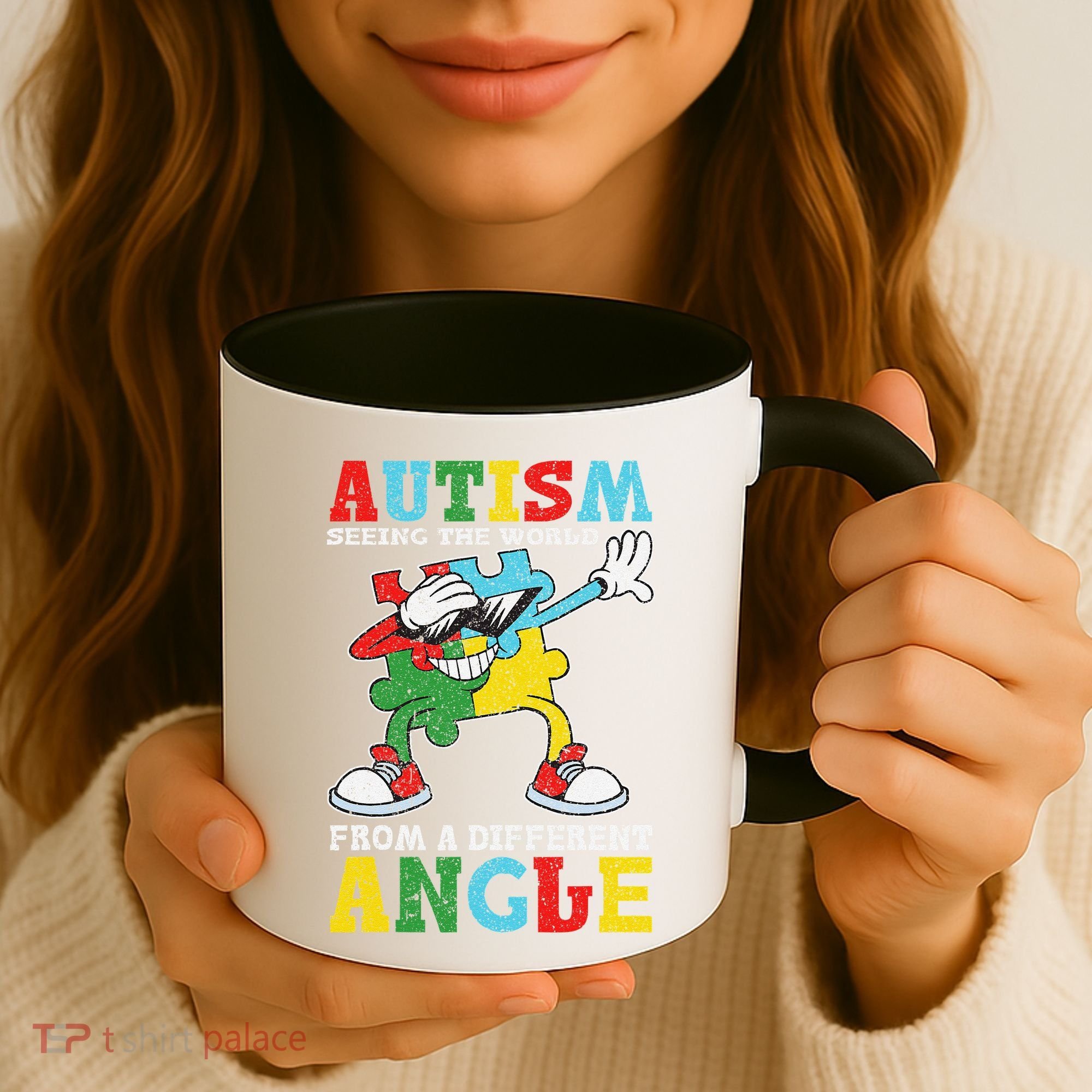 Teacher Autism Seeing The World From A Different Angle Coffee Mug