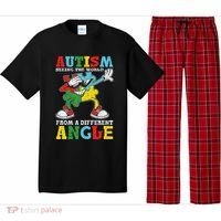 Teacher Autism Seeing The World From A Different Angle Pajama Set thumb 0