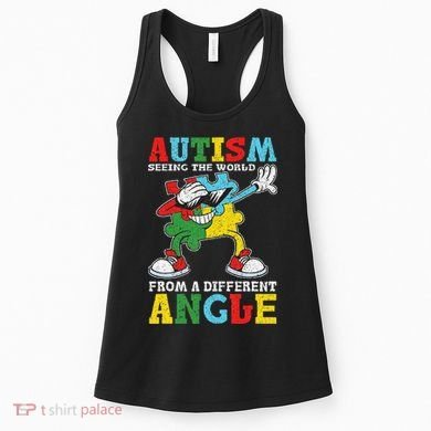 Teacher Autism Seeing The World From A Different Angle Women's Tank Top