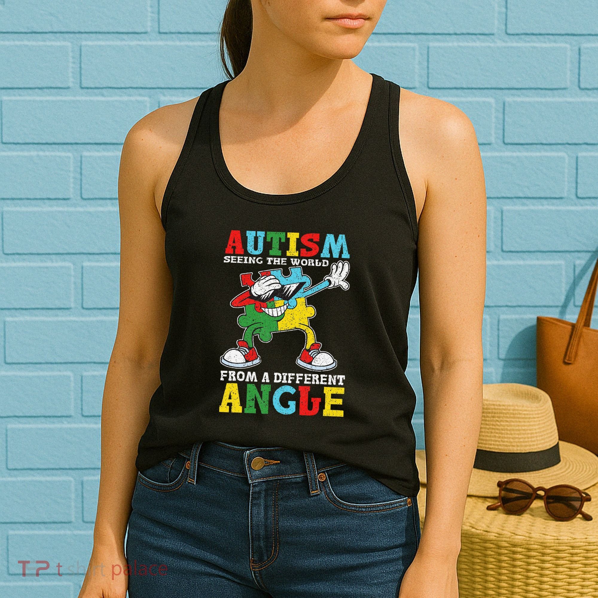 Teacher Autism Seeing The World From A Different Angle Women's Tank Top