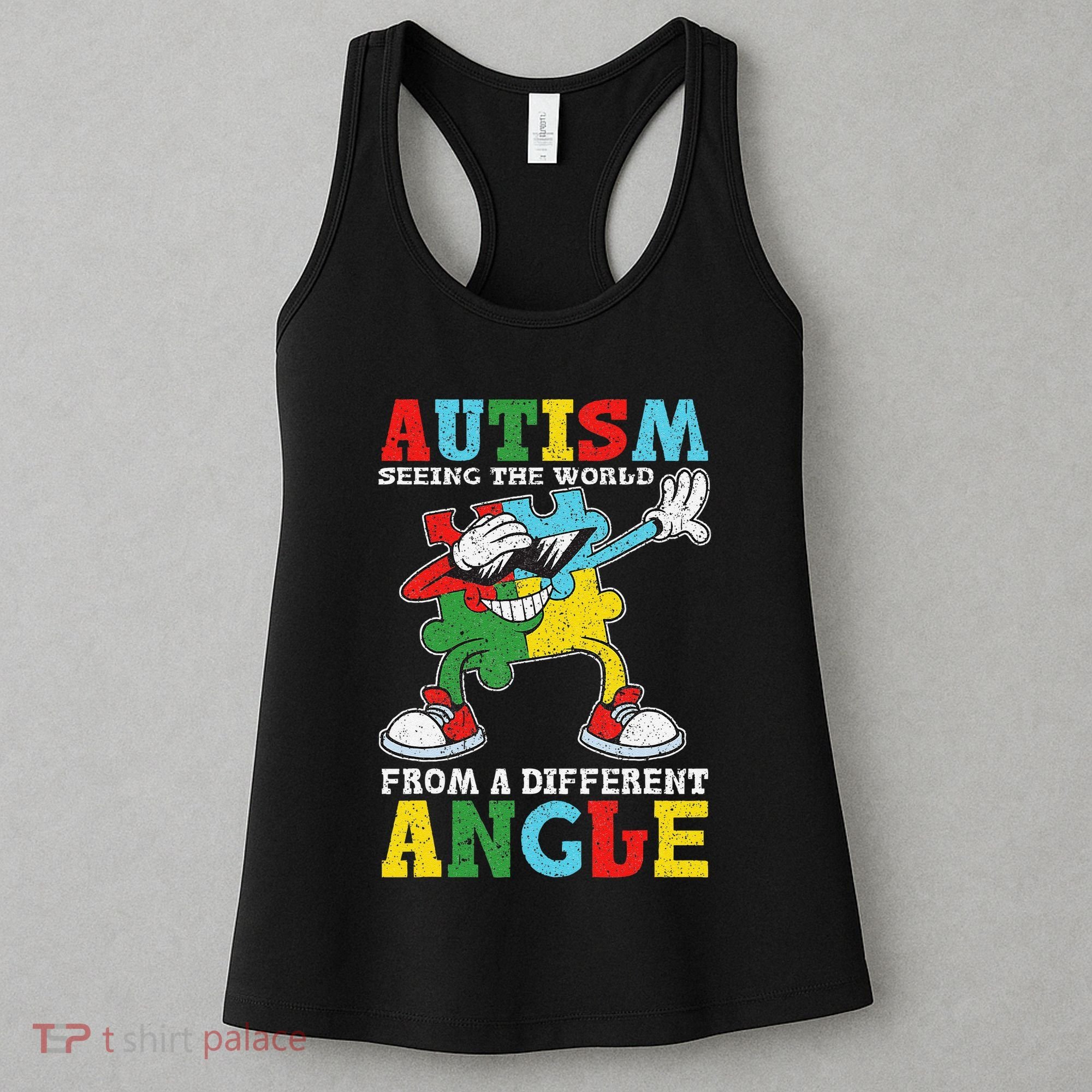 Teacher Autism Seeing The World From A Different Angle Women's Tank Top