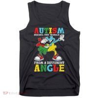 Teacher Autism Seeing The World From A Different Angle Tank Top thumb 0