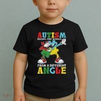 Teacher Autism Seeing The World From A Different Angle Toddler T-Shirt thumb 2