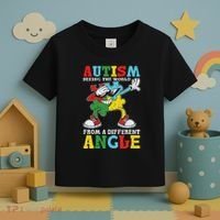 Teacher Autism Seeing The World From A Different Angle Toddler T-Shirt thumb 3