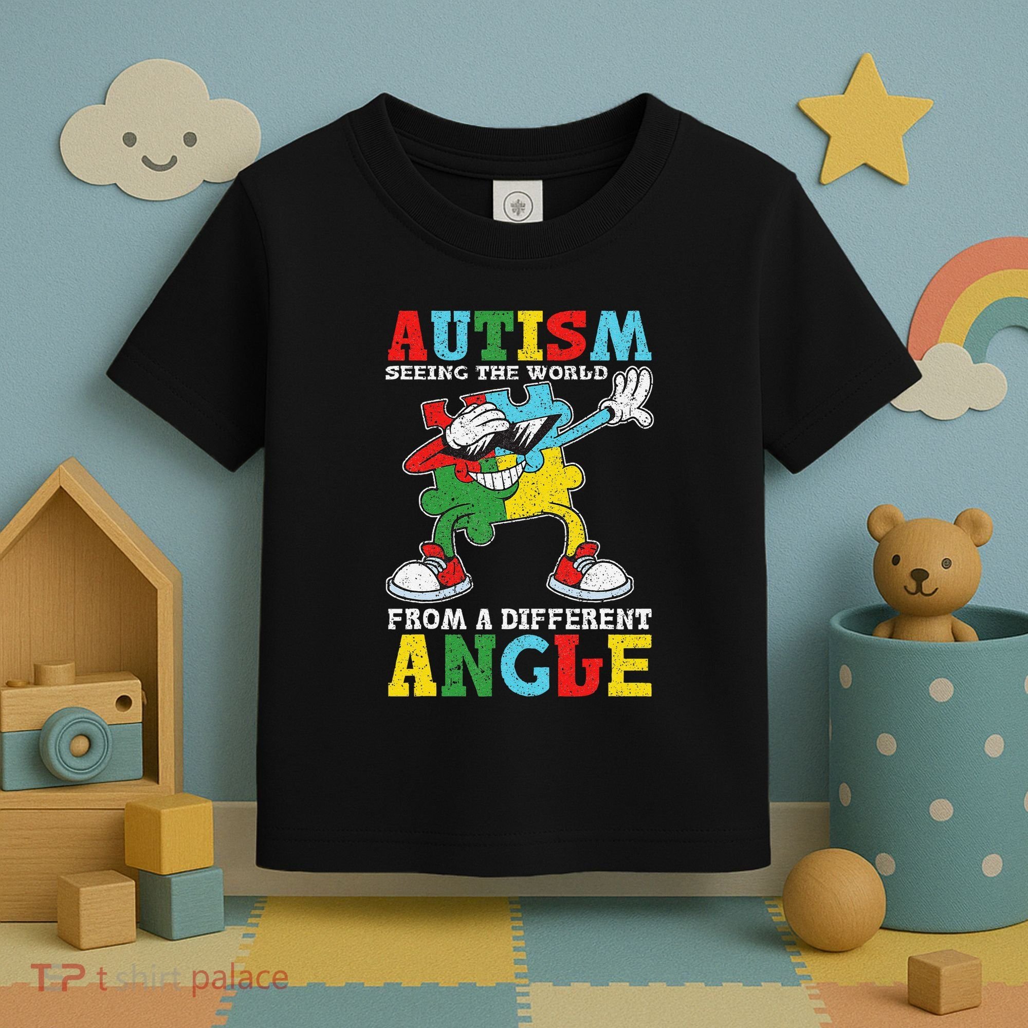 Teacher Autism Seeing The World From A Different Angle Toddler T-Shirt