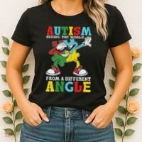 Teacher Autism Seeing The World From A Different Angle Women's T-Shirt thumb 2