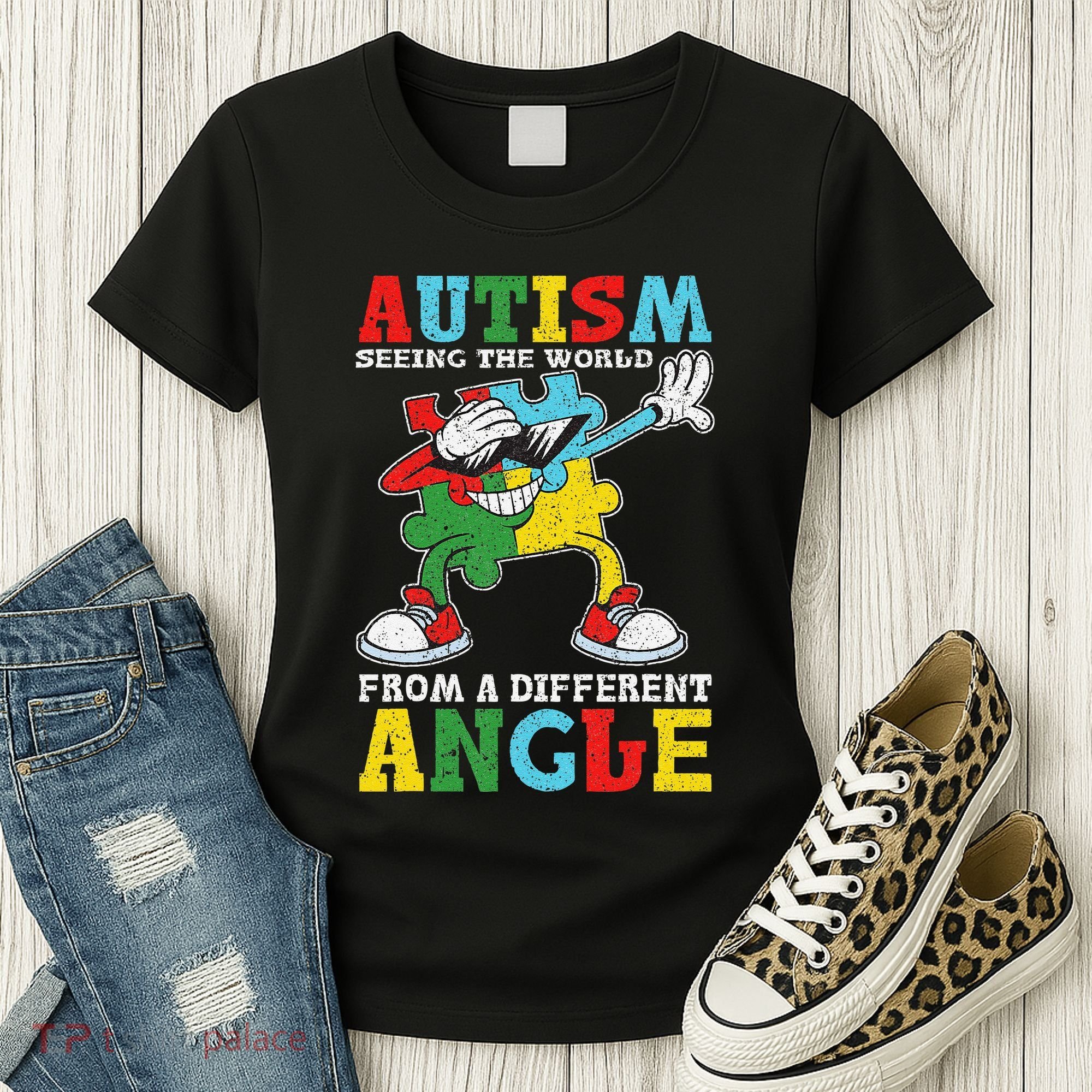 Teacher Autism Seeing The World From A Different Angle Women's T-Shirt