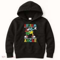 Teacher Autism Seeing The World From A Different Angle Kids Hoodie thumb 0