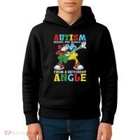 Teacher Autism Seeing The World From A Different Angle Kids Hoodie thumb 4