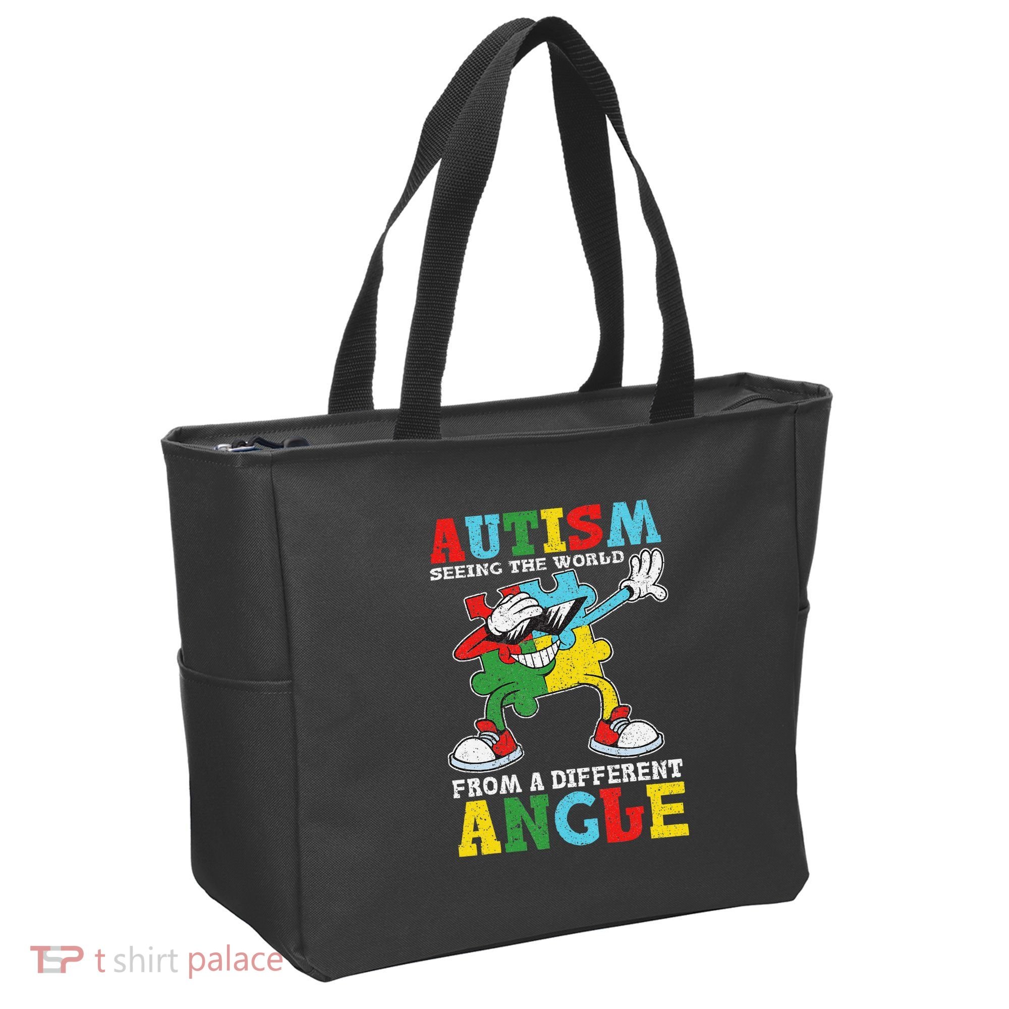 Teacher Autism Seeing The World From A Different Angle Tote Bag