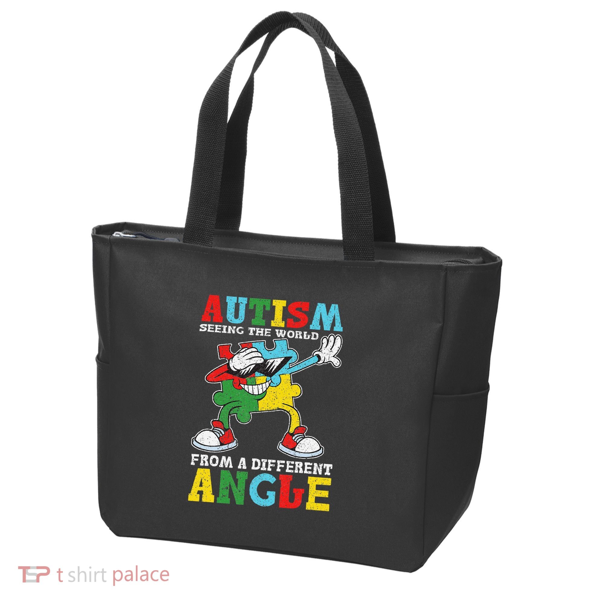 Teacher Autism Seeing The World From A Different Angle Tote Bag