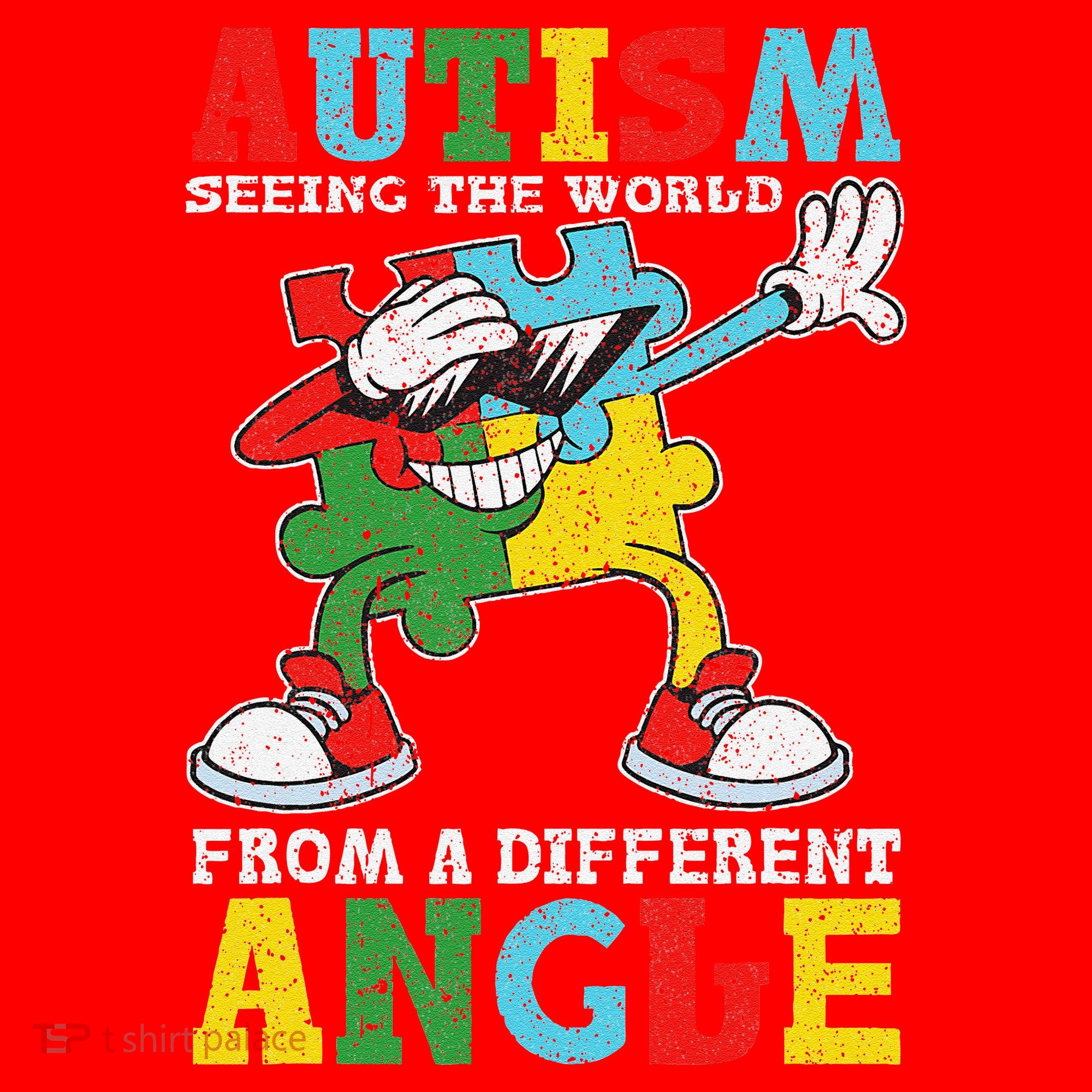Teacher Autism Seeing The World From A Different Angle Santa Hat